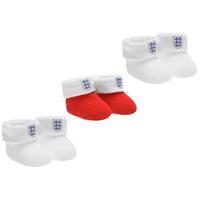 england 3 pack booties baby