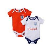 England Kit Pack of 2 Bodysuits