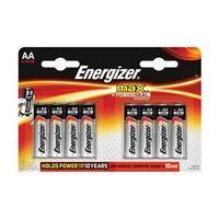 Energizer Max (AA) Alkaline Batteries (Pack of 8 Batteries)