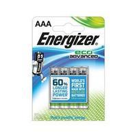 energizer ecoadvanced aaa alkaline batteries pack of 4 batteries