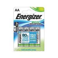 Energizer EcoAdvanced (AA) Alkaline Batteries (Pack of 4 Batteries)