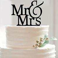 English letters acrylic wedding cake inserted fine decoration birthday cake inserted card