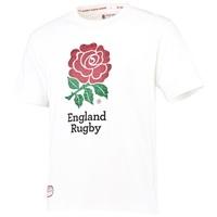england classics collection rose print t shirt white