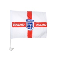 England FA Distressed Crest Car Flag