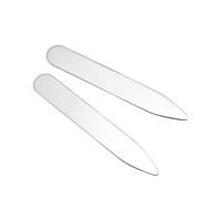 Engravable Sterling Silver Collar Stiffeners - Savile Row