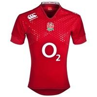 England Alternate Test Short Sleeve Rugby Shirt 2014/15 Red