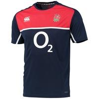 England Rugby Poly Training T-Shirt Navy