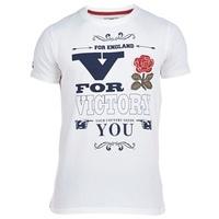 England 1871 V For Victory T-Shirt White