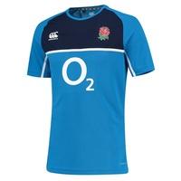 england poly training t shirt blue