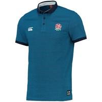 England Striped Polo Blue