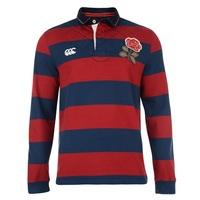 England 1871 Long Sleeve Wide Stripe Rugby Top Navy