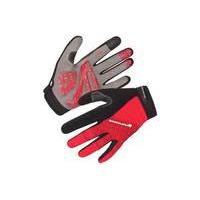 Endura Hummvee Plus Full Finger Glove | Red - XXL