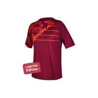 endura singletrack print ltd tech tee red xl