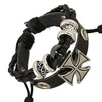 Environmental Protection Alloy Leather Bracelet Christmas Gifts