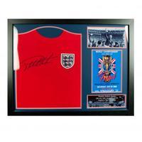 england fa sir geoff hurst signed shirt framed