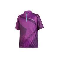 Endura Kids Ray Short Sleeve Jersey | Purple - L