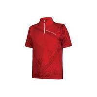 Endura Kids Ray Short Sleeve Jersey | Red - S