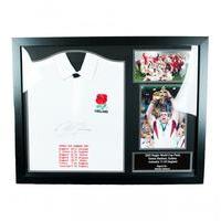 England R.F.U. Johnson Signed Shirt (Framed)