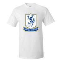 enfield town official badge t shirt white kids