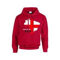 england 2014 country flag hoody red kids