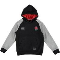 england rugby raglan hoodie kids black marl black