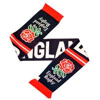 england rfu stripe scarf multi colour