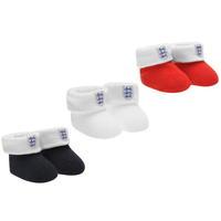 england 3 pack booties baby