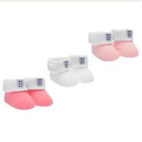 england 3 pack booties baby