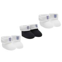 England 3 Pack Booties Baby