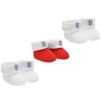 England 3 Pack Booties Baby