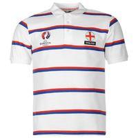 England UEFA Euro 2016 Polo Shirt (White-Navy)