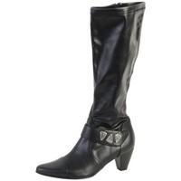 enza nucci botte ql2217 noir womens high boots in black
