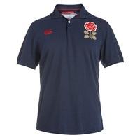 england rugby 1871 short sleeve loop collar pique polo navy navy