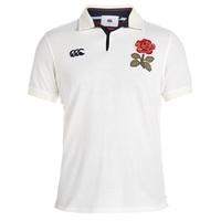 England Rugby 1871 Short Sleeve Loop Collar Pique Polo Cream, Cream