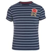 England Rugby 1871 Rose Stripe T-Shirt Navy, Navy