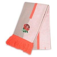 England Rugby Acrylic Scarf - Bright White, White