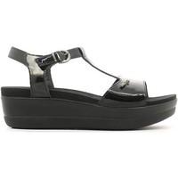 Enval 5970 Wedge sandals Women Black women\'s Sandals in black