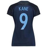 England Away Stadium Shirt 2017-18 - Womens with Kane 9 printing, Red