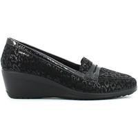 enval 4953 mocassins women black womens loafers casual shoes in black