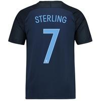 England Away Stadium Shirt 2017-18 with Sterling 7 printing, Red