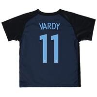 England Away Stadium Shirt 2017-18 - Kids with Vardy 11 printing, Red