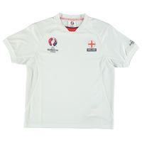 england uefa euro 2016 poly training tee white kids