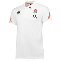 England Rugby Cotton Training Polo - Bright White, White