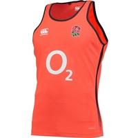 England Rugby Poly Singlet - Red Spark, Red