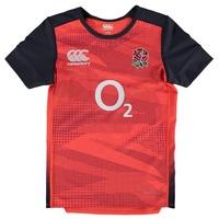 england rugby training pro shirt kids red spark red