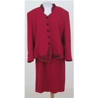 En Avance, size 20 red skirt suit