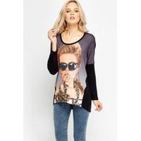 Encrusted Fashion Girl Top