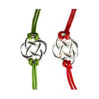 endless knot friendship bracelets 2 buy 2 save 5 green and red silver  ...