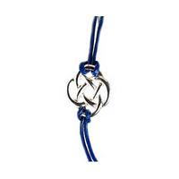 endless knot friendship bracelets blue silver plated