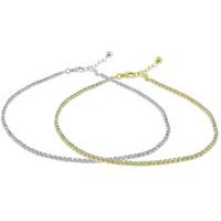 enya swarovski crystals anklet gold or silver